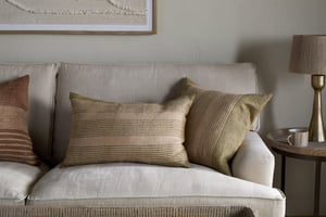 nkuku Eesha Jute Cushion Cover | Textiles | Sage Green | 50 x 50 cm