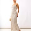 Cream Sequin Midaxi Skirt - 8