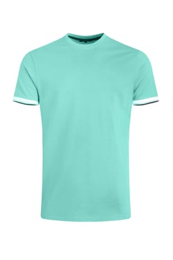 Weird Fish Danville Organic Cotton Pique T-Shirt Aqua Marine Size 3XL