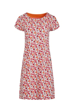 Weird Fish Tallahassee Printed Jersey Dress Apricot Size 22