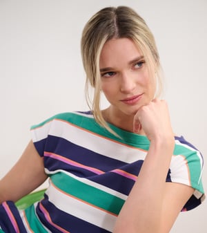 Capri Dress - Spring Sea Stripes