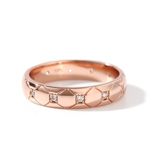 Jeulia "Eternal Love" Round Cut Sterling Silver Women's Band