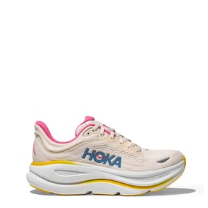 Hoka Womens Bondi 9 Trainer Alabaster / Birch