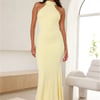 Beatrix High Neck Maxi Dress Yellow