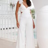 Worthy Moment Jumpsuit White