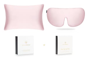 Precious Pink Silk Sleep Gift Set - Super King Pillowcase
