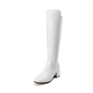 DREAM PAIRS Chunky Knee High Stretch Boots