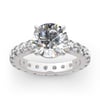 Jeulia Classic Round Cut Sterling Silver Eternity Ring