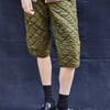 Cropped Quilted Trousers