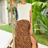 Avery Skirt in Zebra Spice