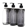 Black Triple Wall Mounted Soap Dispenser