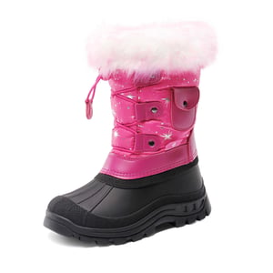 DREAM PAIRS Kids Waterproof Warm Snow Boots