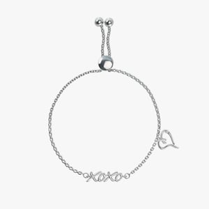 XOXO Heart Diamond Bracelet - 0.01 CT