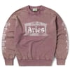 Aries Womens Aged Ancient Column Sweat Pink
