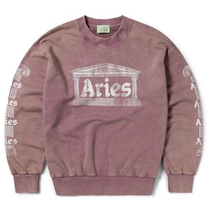 Aries Womens Aged Ancient Column Sweat Pink