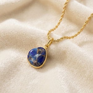 Gold Vermeil Sapphire September Birthstone Rope Necklace