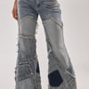 AKIRA All Over Me Denim Patchwork Jeans | Size Large