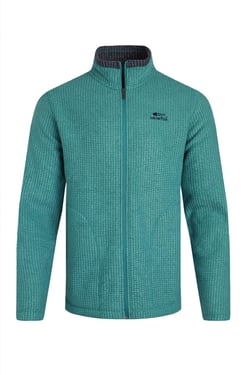Weird Fish Shires Full Zip Grid Fleece Viridis Size XL