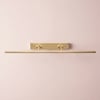 Dimmable Larger Blake picture light in antique brass finish