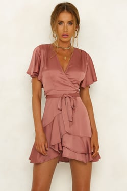 So Yesterday Dress Rose