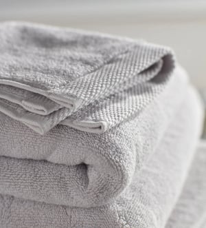 Pebble Grey Luxury Organic 100% Cotton Towels