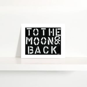 To The Moon & Back Mini Art Print