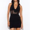 Under Moonlight Mini Dress Black