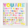 Be Anything Art Print