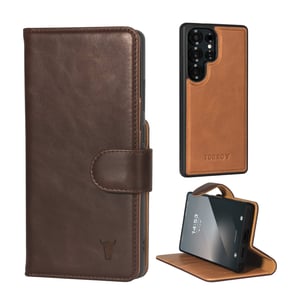 Galaxy S25 Ultra Detachable Wallet Case (Qi2/MagSafe Charging Compatible) - TORRO Signature / Dark Brown
