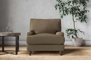 nkuku Marri Armchair | Make To Order | Brera Linen Chesnut | No Colour