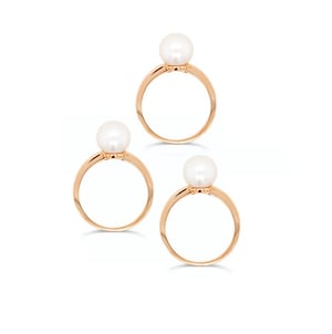 Power Pearl Ring Triple Stack