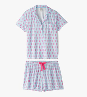 Women's Wild Flowers Polyknit Short Pajama Set
