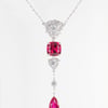 Exquisite Ruby Necklace - Ruby Veil - One-Size