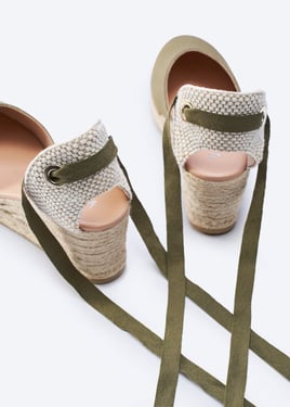 Gava Canvas Espadrille Wedges