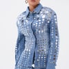 AKIRA Studs Everywhere Button Down Top | Size 1X