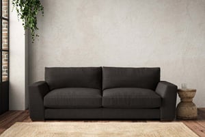nkuku Guddu Large Sofa | Make To Order | Brera Linen Espresso | No Colour