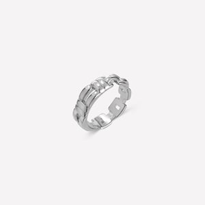 Rome Chain Rings - Silver - 7