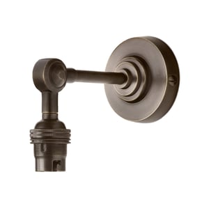 Mini elbow wall fitting in antiqued bronze