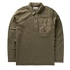 Left Hand L/S Polo Olive