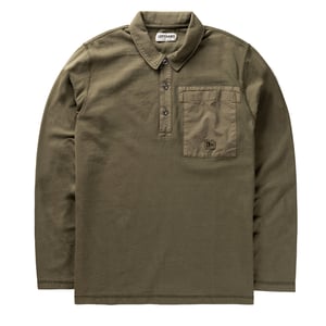 Left Hand L/S Polo Olive