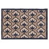 Retro Flower Neutral Washable Doormat - 65x85cm