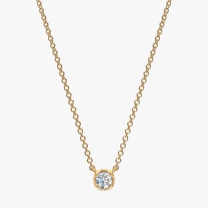 Solitaire Diamond Necklace - 0.10 CT