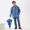 Boys Dino Extinction Zip-Up Rain Jacket