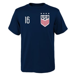 Men's Outerstuff USWNT Lavelle 16 Navy Tee / 2X