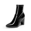 DREAM PAIRS Chic Chunky Heel Ankle Boots