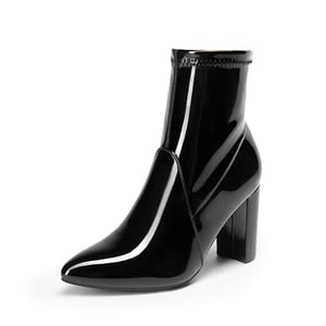 DREAM PAIRS Chic Chunky Heel Ankle Boots