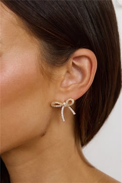 The Only Bow Earrings Gold
