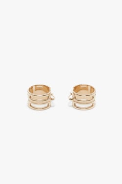 Victoria Beckham Dorian Hoop Earrings In Gold - ONE SIZE - Womens