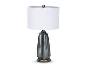 QE Home Kashton Glass Table Lamp, Gold