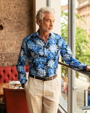 The Blue Camellia Shirt